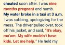 My Water Broke in a Taxi While My Life Was Falling Apart — What the Driver Did Still Makes Me Cry