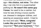 My Ex, a Cashier, Started Driving a Sports Car and Wearing Designer Clothes – I Found Out That Money Actually Belonged to Me