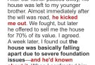 My Brother Sold Me His House and Hid the Damage – Karma Taught Him a Lesson Just One Week Later