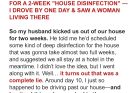My Husband Made Us Stay In a Hotel for a 2-week ‘House Disinfection’ — I Drove by One Day & Saw a Woman Living There