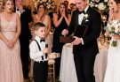 My ex-husband cheated on me, left me and our son, and still invited us to his wedding. During his speech, he laughed and said, “Leaving that trash was the best decision of my life!” The crowd burst into laughter. Then my son calmly took the microphone. “I brought a special gift for you, Dad,” he said, handing him a box. When my ex opened it, his scream silenced the entire room.