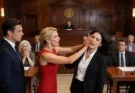 PART: I didn’t say a word when my husband’s mistress slapped me in the courthouse hallway. I didn’t scream. I didn’t cry. I just smiled. My husband looked away and muttered, “Just let it go.” They thought I was weak. They thought I was finished. What they didn’t know… was that in a few minutes, they would pay for everything.