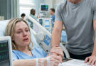 From my hospital bed, tubes hissing, my husband gripped my hand and whispered, “Sell the house… or you won’t make it.”